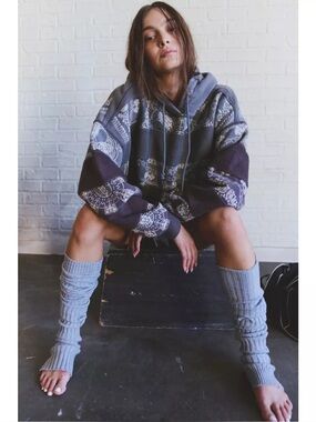 FP Movement Final Call Bandana Logo Hoodie~ Chocolate Combo